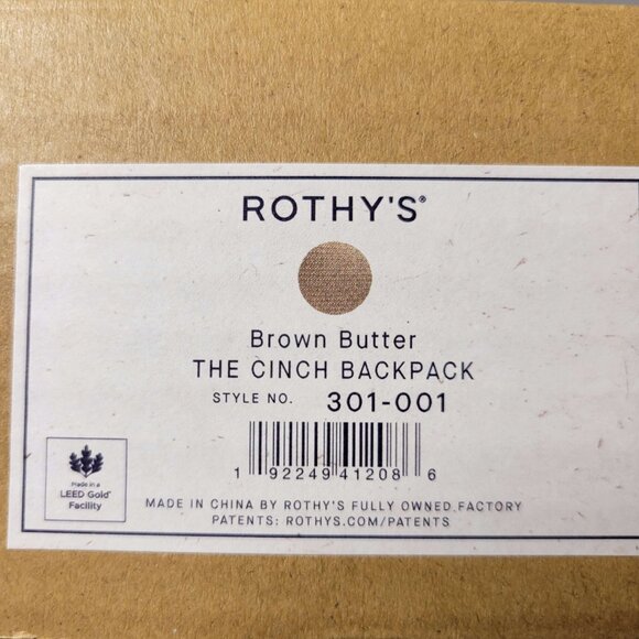 Rothy's The Cinch Backpack in Brown Butter - Picture 6 of 6